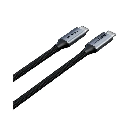 CABLE USB-C 3.2 M/M 2M FTX-C160-PU31-CMCM2-AG2 20GBPS/100W/20V/5A/4K/60HZ/1080P/120HZ