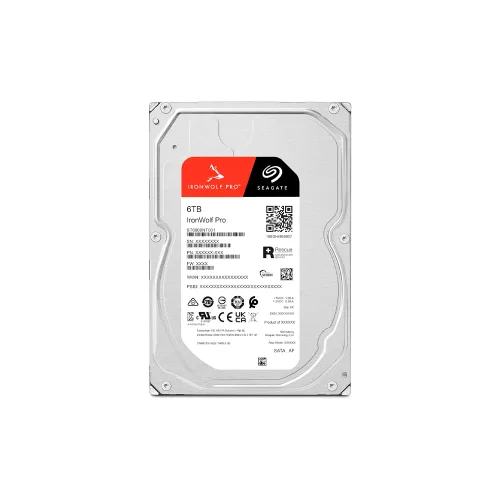 DISCO DURO SATA3 6TB SEAGATE IRONWOLF PRO 7200 256MB ST6000NT001 (GARANTIA BR)
