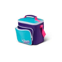 BOLSA TERMICA IGLOO 9 LATAS VERTICAL LUNCH RETRO VIOLETA 66060