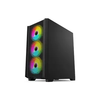 GABINETE GAMER FTX-702BK VIDRIO TEMPLADO ATX/MATX/