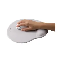MOUSE PAD FTXMPG01-BG 31X27CM  CON APOYO DE MUÑECA EN GEL BEIGE