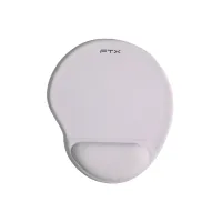 MOUSE PAD FTXMPG01-WH 31X27CM CON APOYO DE MUÑECA EN GEL BLANCO