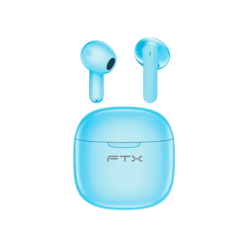 AURICULAR CON MICROFONO FTX E68-BL BT/MIC/ENC/TOUCH/IPX6 AZUL