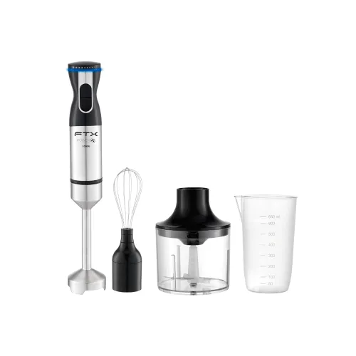MIXER DE ALIMENTOS FTX 1000W 220V 3 EN 1 CON VASO INOX HB2-01