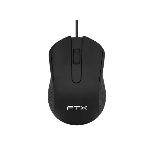 MOUSE FTX USB FTXM62 1200DPI/3 BOTONES/1.1M/NEGRO