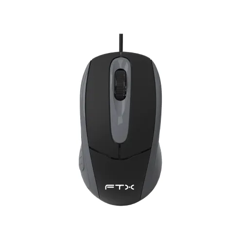 MOUSE FTX USB FTXM56 1000DPI/3 BOTONES/1.3M/NEGRO