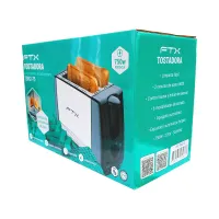 TOSTADORA FTX 2 PANES 750W 220V NEGRO ACERO INOX TSR2-75