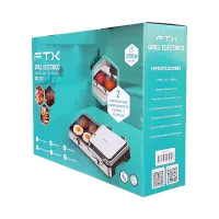 PARRILLA ELECTRICA FTX 2100W 220V GRILL 2 EN 1 EG2-718