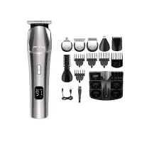 AFEITADORA INALAMBRICA 6 EN 1 FTX IPX6/RECARGABLE/LED/USB-C PLATA ESH-601