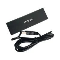 LECTOR DE TARJETA FTX USB BANDA MAGNETICA BIDIRECCIONAL MCR-100 NEGRO