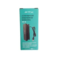 LECTOR DE TARJETA FTX USB BANDA MAGNETICA BIDIRECCIONAL MCR-100 NEGRO