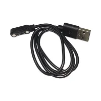 CABLE CARGADOR SMARTWATCH FTX 4 PINES NEGRO PARA K10
