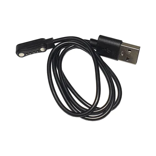 CABLE CARGADOR SMARTWATCH FTX 4 PINES NEGRO PARA K10