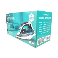 PLANCHA A VAPOR FTX 2200W 220V CERAMICO/SECO EI2-22 + PROTECTOR TERMICO DE PLANCHADO