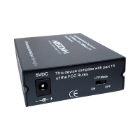 CONVERTIDOR DE FIBRA OPTICA 10/100 SM SC 60 KMS ADECOMM