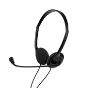 AURICULAR CON MICROFONO KLIP KSH-280 HEADPH C/CONT VOL 3.5MM 1 JACK NEGRO