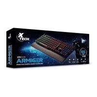 TECLADO GAMER USB XTK-510S XTECH MULTICOLOR MULTIMEDIA ESP/NEGRO