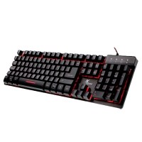 TECLADO GAMER USB XTK-520S XTECH MULTIMEDIA LED 3 COLOR ESP/NEGRO