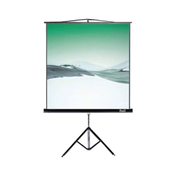 Pantalla de proyección portátil, Pantalla proyector de piso, 163 x 123 cm,  Material: White matte, Aspect