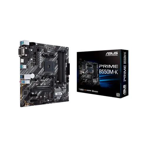 PLACA MADRE ASUS AM4 PRIME B550M-K V/S/R/HDMI/DVI/2M2/DD4/USB3.2/MATX