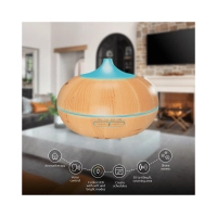 DIFUSOR DE AROMA IOT NEXXT NHA-A600 12V/300ML/LED/MADERA CLARO