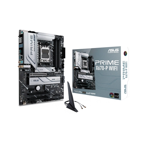 PLACA MADRE ASUS AM5 PRIME X670-P WIFI S/R/HDMI/DP/3M2/USB3.2/ATX/AURA