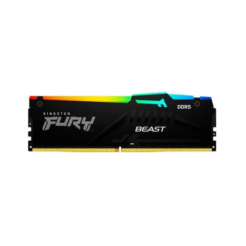 MEMORIA RAM DDR5 16GB 5200 KINGSTON FURY BEAST BK KF552C40BBA-16 RGB XMP