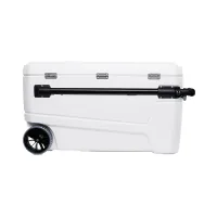 CONSERVADORA IGLOO 104 LITROS SUNSET GLIDE C/RUEDAS 50170 BLANCO