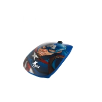 MOUSE XTECH WIRELESS XTM-M340CA CAPITAN AMERICA XTECH 1600DPI/4 BOT/AZUL