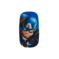 MOUSE XTECH WIRELESS XTM-M340CA CAPITAN AMERICA XTECH 1600DPI/4 BOT/AZUL