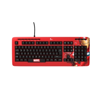 TECLADO XTECH USB XTK-M401IM IRON MAN ESP/ROJO/MUL