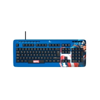 TECLADO XTECH USB XTK-M401CA CAPITAN AMERICA ESP/AZUL/MULTIMEDIA