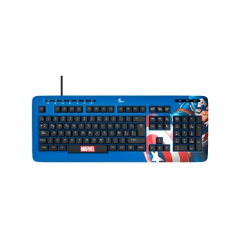 TECLADO XTECH USB XTK-M401CA CAPITAN AMERICA ESP/A