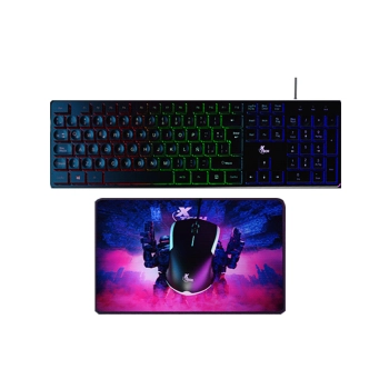 TECLADO + MOUSE + MOUSEPAD XTECH XTK-532S HASHA 3E