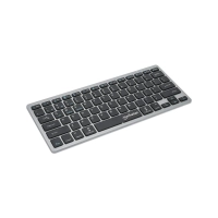 TECLADO WIRELESS MANHATTAN 180559 DUAL-MODE ULTRA SLIM INGLES NEGRO/PLATA