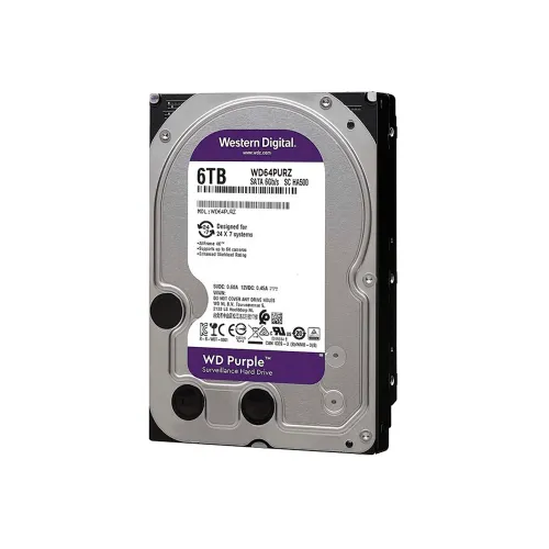 DISCO DURO SATA3 6TB WESTERN DIGITAL PURPLE 5400 256MB WD64PURZ SURVEILLANCE
