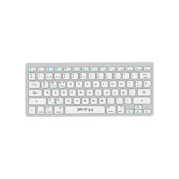 TECLADO FTX BLUETOOTH FTXB1000 ULTRA SLIM ESP/PLAT