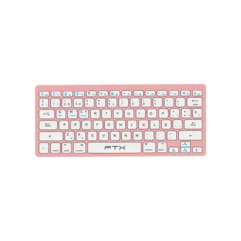 TECLADO FTX BLUETOOTH FTXB1000 ULTRA SLIM ESP/ROSA