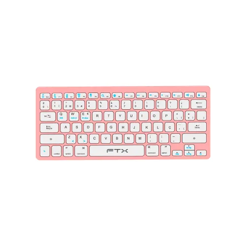 TECLADO FTX BLUETOOTH FTXB1000 ULTRA SLIM POR/ROSA