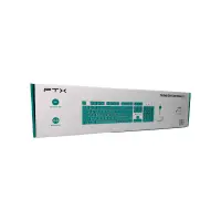 TECLADO + MOUSE FTX WIRELESS FTXGK600 NUMERICO/ESPAÑOL BLANCO/VERDE