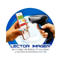 LECTOR 3NSTAR SCI150 1D IMAGER USB C/BASE AUTOMATICO NEGRO