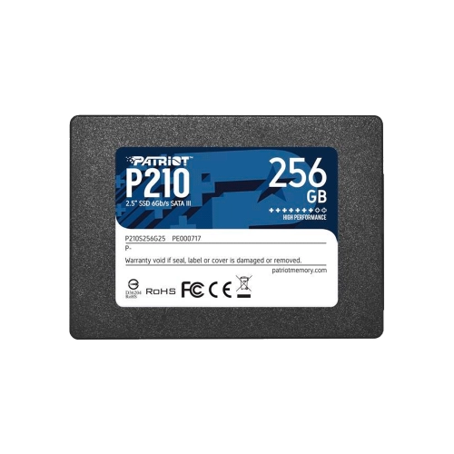 SSD SATA3 256GB PATRIOT P210 P210S256G25 500/400