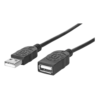 CABLE EXTENSOR USB 2.0 M/H 338653 1.8MTS NEGRO BOL