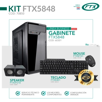 GABINETE KIT FTX5848 500W+ MOUSE+TECLADO MULTIMEDI