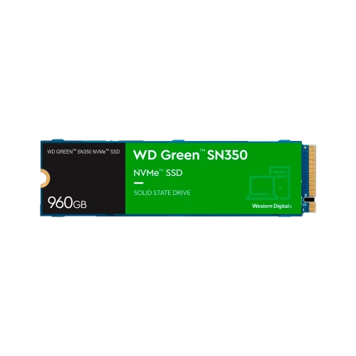 SSD M.2 PCIE 960GB WESTERN DIGITAL SN350 NVME WDS960G2G0C GREEN 2400/1900