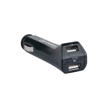 CARGADOR DUAL USB P/AUTO 101721 1A/2.1A/12V/24V BL