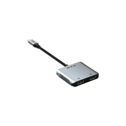 ADAPTADOR USB-C - 2 HDMI/USB-C/USB-A FTX-CM2H8K-AG