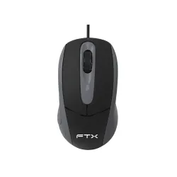MOUSE FTX USB FTXM56 1000DPI/3 BOTONES/1.3M/NEGRO 